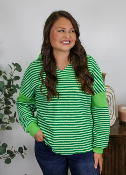 Green Striped Tee RTS