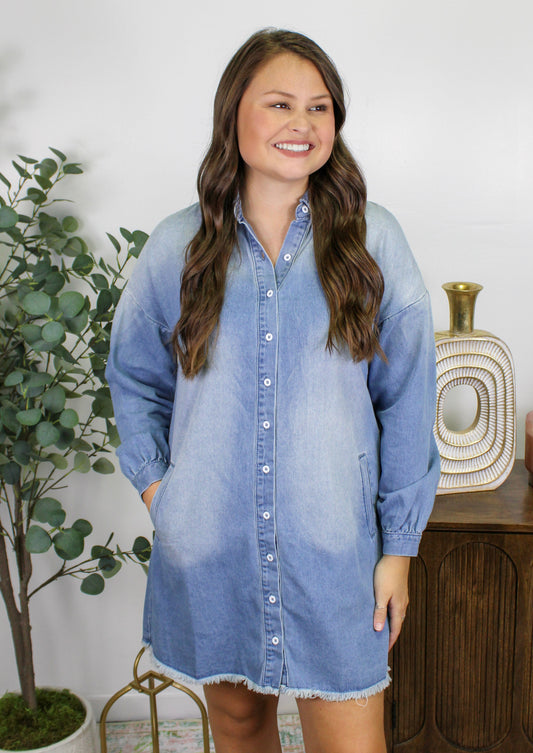 Denim Shirt Dress RTS